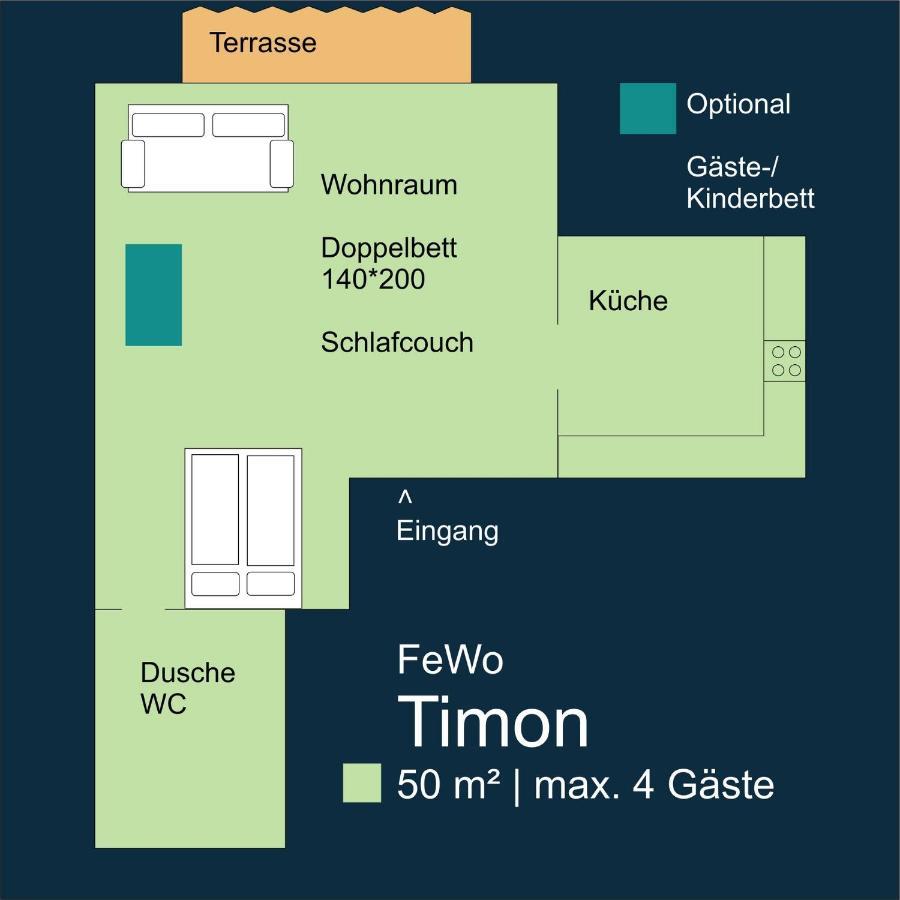 Fewo Timon Grosszuegig Modern Mit Terrasse Ca 50 Qm Hamm  Esterno foto